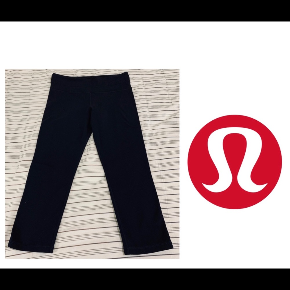 Lululemon Plain Black Leggings (6)